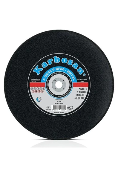 KARBOSAN Metal (NK) Sabit Tezgah Kesme Diskleri 350x3.5x25.4 Mm ürün görseli 1