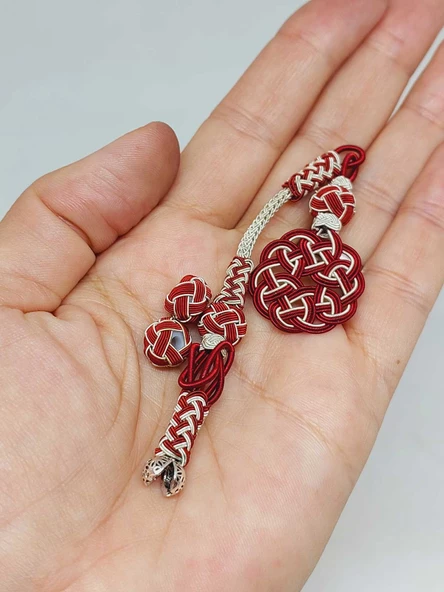 Bakır El İşi Kazaz Püskül & 2 Habbeli Takım (55726) ürün görseli 1