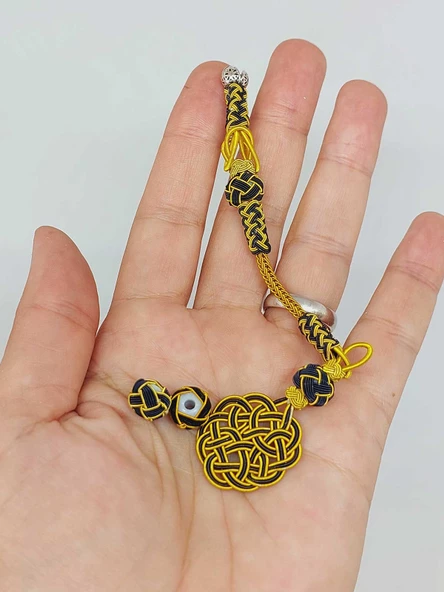 Bakır El İşi Kazaz Püskül & 2 Habbeli Takım (55720) ürün görseli 1