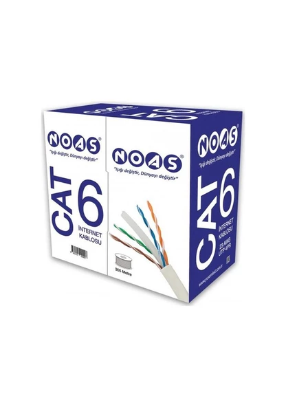 NOAS CAT6 KABLO 305 METRE 23 AWG 4PR ürün görseli 1
