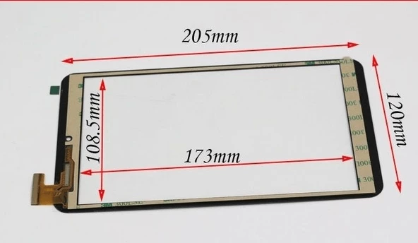 ONDA V820W de 8'' PANTALLA TACTIL TABLET TOUCH SCREEN DIGITIZER FPC-FC80J107 Siyah ürün görseli 1