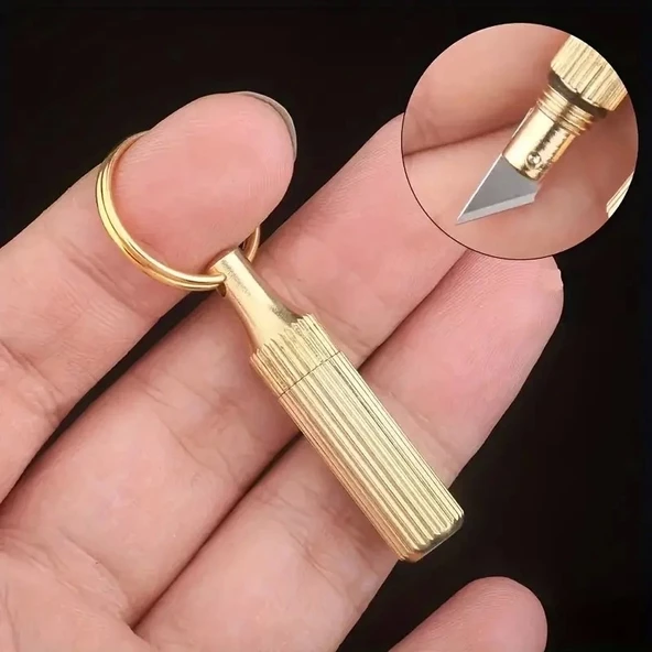 Anahtarlık Anahtarlığa Takılabilen Mini Falçata Anahtarlık Maket Bıçağı ürün görseli 1