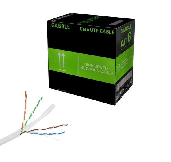 GABBLE Cat6 Kablo 23Awg 305Mt  Gab-Ck305 ürün görseli 1