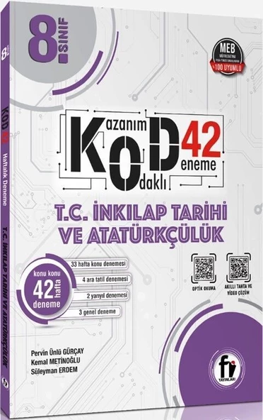 8. Sınıf İnkılap Tarihi ve Atatürkçülük Kod 42 Deneme Fi Yayınları ürün görseli 1
