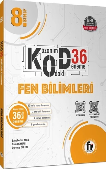 8. Sınıf Fen Bilimleri Kod 36 Deneme Fi Yayınları ürün görseli 1