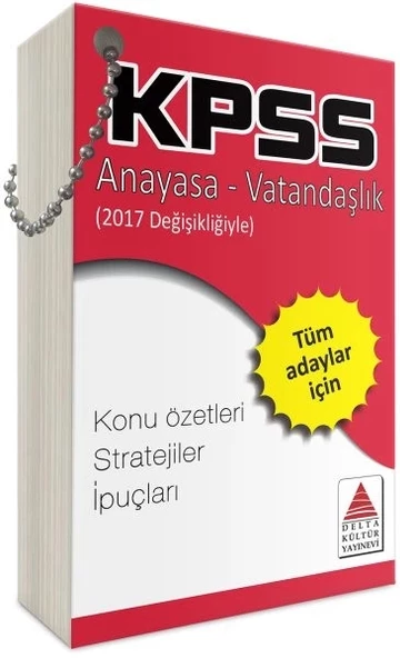 Delta Kültür KPSS Anayasa-Vatandaşlık Strateji Kartları ürün görseli 1