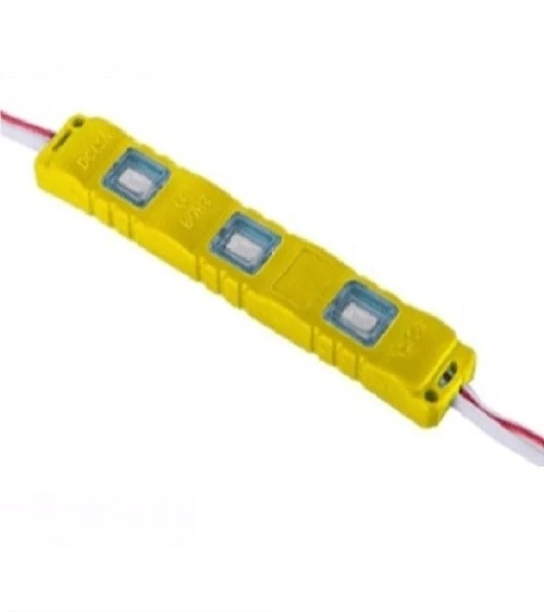 3lü Enjeksiyon Kasa Modül Led 12V, Arkası Yapışkanlı 12 Volt 3lü 5630 LED - Sarı ürün görseli 1