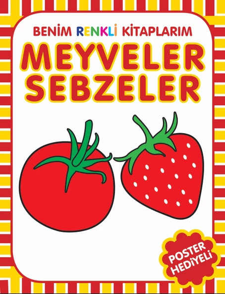 Benim Renkli Kitaplarım Meyveler Sebzeler ürün görseli 1