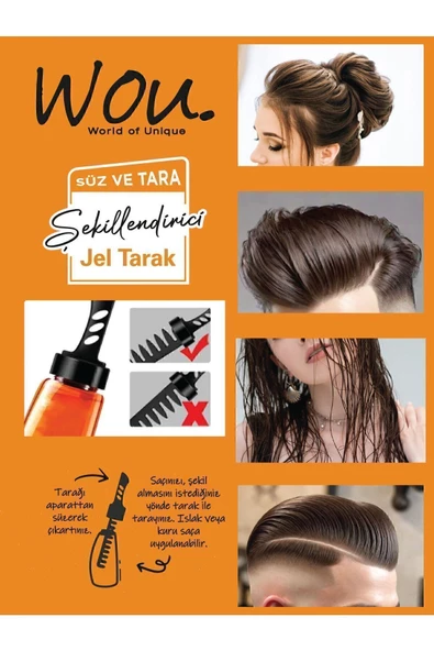 Wou Şekillendirici Jel Tarak 260 ml - Resim 3