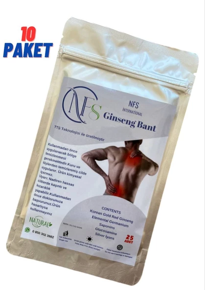 NFS Ginseng Bant 10 Paket 250 Adet ürün görseli 1
