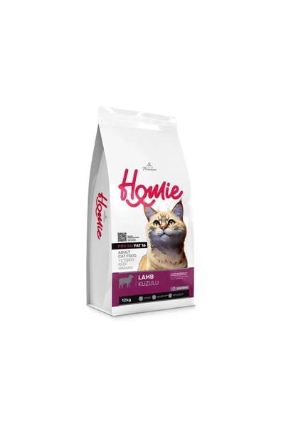 Homie Düşük Tahıllı Kuzulu Yetişkin Kedi Maması 12 Kg ürün görseli 1