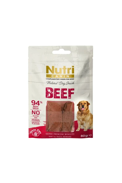Nutri Canin Sığır Etli Tahılsız 80gr Köpek Ödülü ürün görseli 1