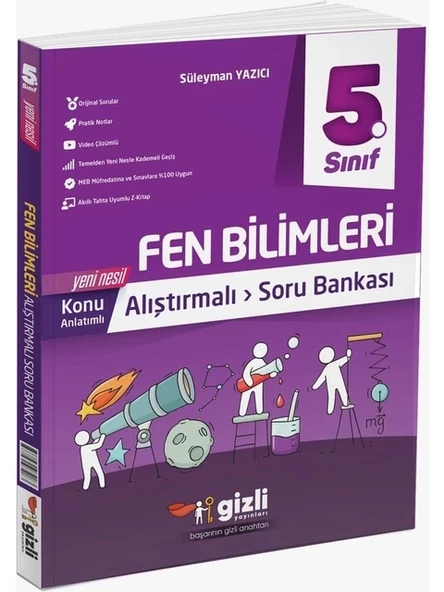 Gizli Yayınları 5. Sınıf Fen Bilimleri Konu Anlatımlı Alıştırmalı Soru Bankası ürün görseli 1