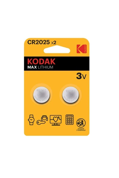 Kodak 2 Adet Cr2025 Ultra Lityum Para Pil ürün görseli 1