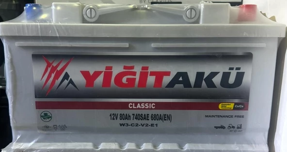 12V 80 AMPER 740A EN YİĞİT AKÜ Ü.T ÜRETİM 2026 ürün görseli 1
