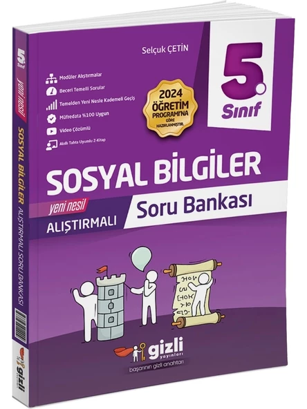 Gizli Yayınları 5. Sınıf Sosyal Bilgiler Alıştırmalı Soru Bankası ürün görseli 1