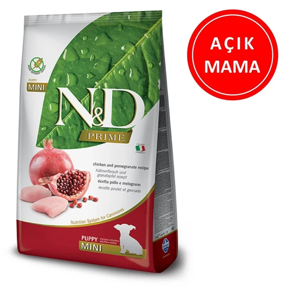 ND Tahılsız Puppy Tavuk ve Narlı Küçük Irk Yavru Köpek Maması 1 Kg AÇIK ürün görseli 1