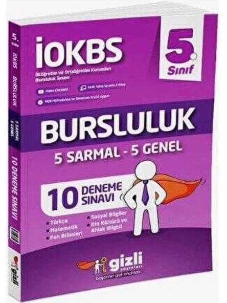 Gizli Yayınları 5. Sınıf İOKBS Bursluluk 10 Deneme Sınavı ürün görseli 1