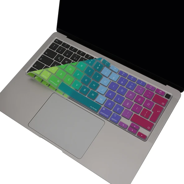 MacBook Air 13 M1 Klavye Koruyucu – A2179/A2337 Türkçe Q ISO Enter, Silikon, Toz & Sıvı Koruma ürün görseli 1