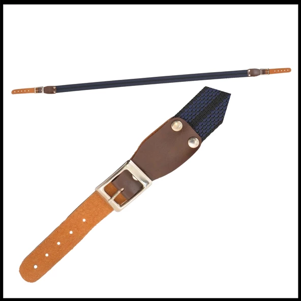 Uyguna-Yakala 3 cm Kolon - Lacivert/Siyah Tüfek Askı Kayışı-8044-L ürün görseli 1