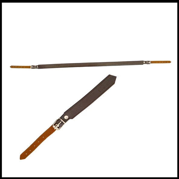 Uyguna-Yakala Deri - Kahve Tüfek Askı Kayışı -041-K ürün görseli 1