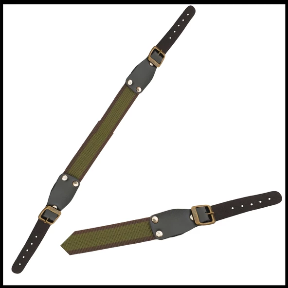 Uyguna-Yakala Haki/Kahve Tüfek Askı Kayışı 3 cm Kolon - 044-H ürün görseli 1