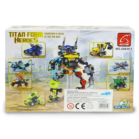 Ausini Titan Heroes Hercules-1 82 Parça - Resim 4