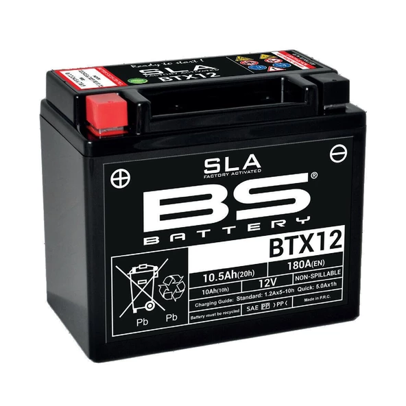 Bs Btx12 Sla 2001-2004 Suzuki GSX-R 1000 Uyumlu Akü Jel Akü ürün görseli 1