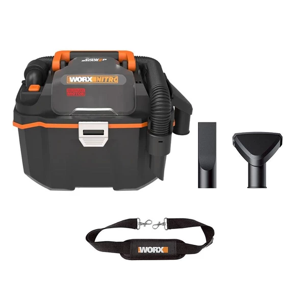 WORX WX031.9 20Volt 200W/16Kpa Li-ion Kömürsüz Flexi Esnek Hortumlu Islak/Kuru Süpürge & Üfleme (Akü Dahil Değildir) ürün görseli 1