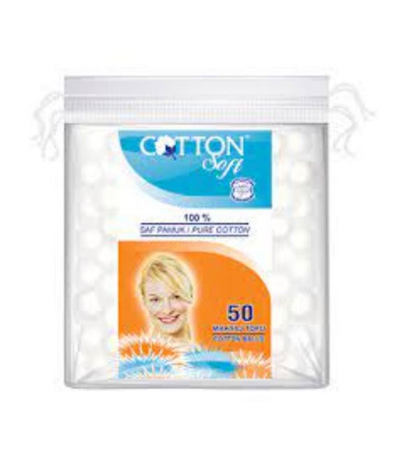 Cotton Soft 50 Makyaj Topu Pamuk ürün görseli 1