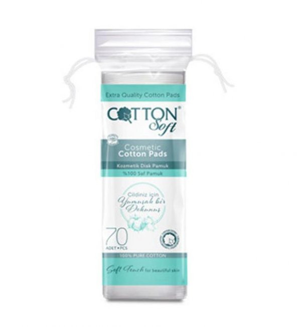 Cotton Soft Kozmetik Disk Pamuk 70 Adet ürün görseli 1