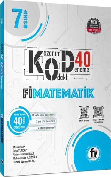 7. Sınıf Matematik Kod 40 Deneme Fi Yayınları ürün görseli 1