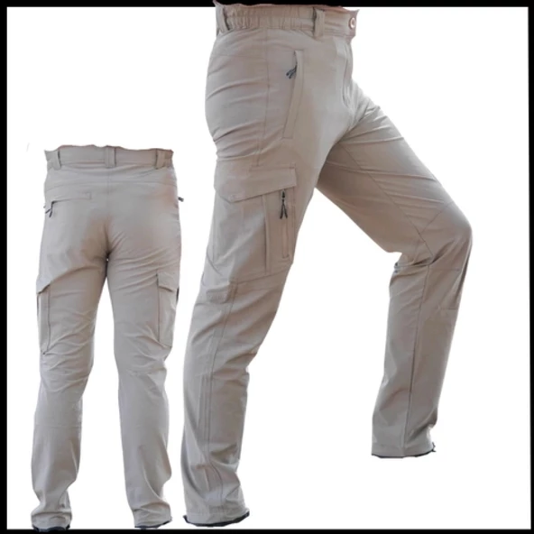 Uyguna-Yakala Erkek Pantolon- Kum-NT.563 ürün görseli 1