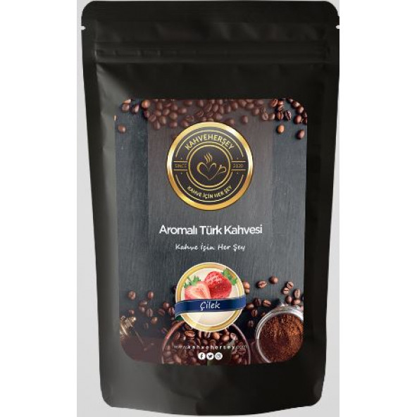 Kahveherşey Çilek Aromalı Türk Kahvesi 100 Gr ürün görseli 1