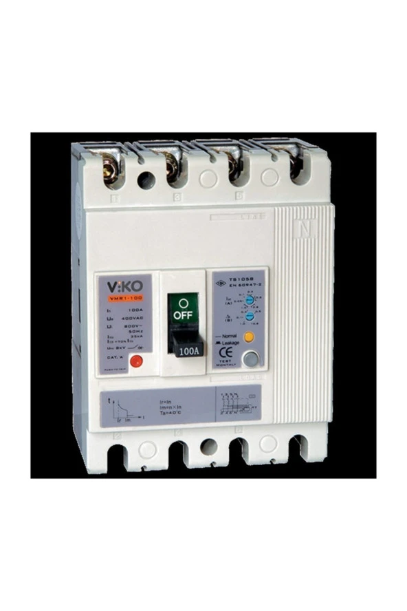 Viko 4x250A 35kA Kompakt Kaçak Akımlı Tip VMR3-250-SN2 ürün görseli 1