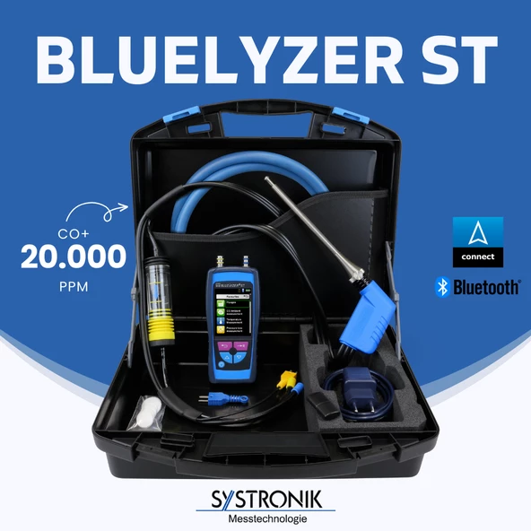 Systronik Bluelyzer St Allrounder Set Baca Gazı Analiz Cihazı 20.000 Ppm ürün görseli 1