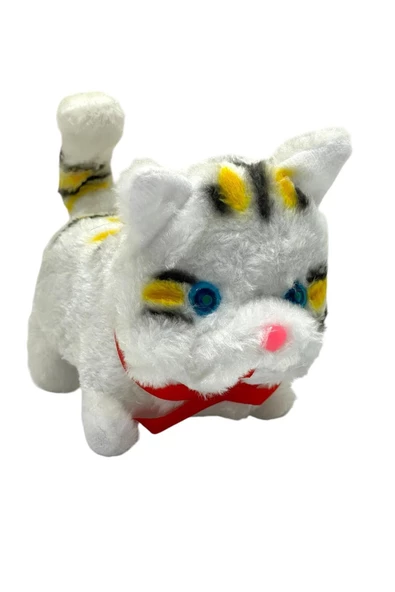 Oyuncak Kedi Pilli Sesli Yürüyen Peluş Kedi ürün görseli 1