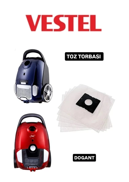 Vestel Yıldız Elektrik Süpürgesi Sentetik Toz Torbası 10 Adet ürün görseli 1