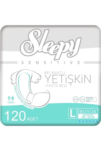 Sleepy Belbantlı Büyük Boy L 30'lu 4 Adet Hasta Bezi ürün görseli 1