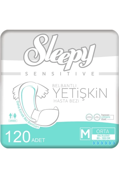 Sleepy Belbantlı Orta Boy M 30'lu 4 Adet Hasta Bezi ürün görseli 1
