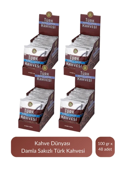 Kahve Dünyası Damla Sakızlı Türk Kahvesi 100 gr x 48 Adet ürün görseli 1
