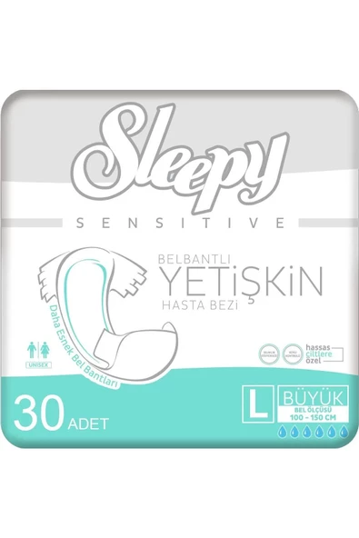 Sleepy Belbantlı Büyük Boy L 30'lu Hasta Bezi ürün görseli 1