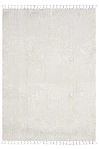 Wool Wl005a Beyaz Halı Sisal Bukle Dekoratif Tozsuz Salon Halısı Yatak Odası Koridor 200 X 290 BEYAZ ürün görseli 1