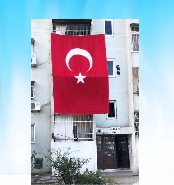 TÜRK BAYRAĞI _450X300 cm - Resim 3