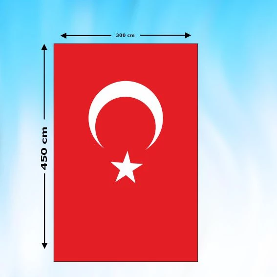 TÜRK BAYRAĞI _450X300 cm ürün görseli 1