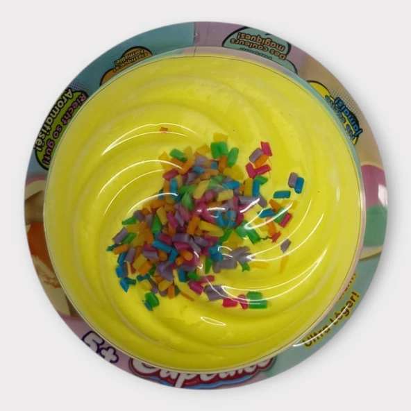 Slimy Puffy Cotton 22 Gr - Sarı Slime - Resim 2
