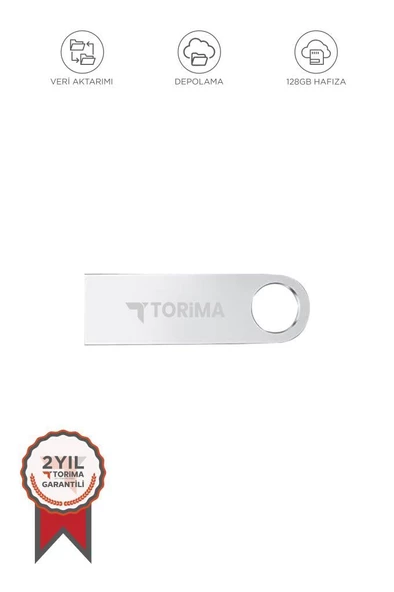 USB Flash Bellek 128GB Metal USB 3.0 Yüksek Hızlı ürün görseli 1