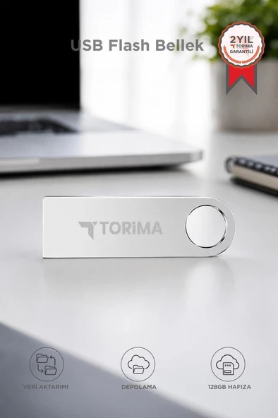 USB Flash Bellek 128GB Metal USB 3.0 Yüksek Hızlı ürün görseli 1