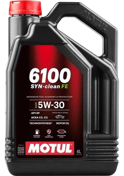 Motul 6100 Syn-Clean Fe 5W-30 Dpf Partiküllü Acea C2-C3 Motor Yağı 4 L ürün görseli 1