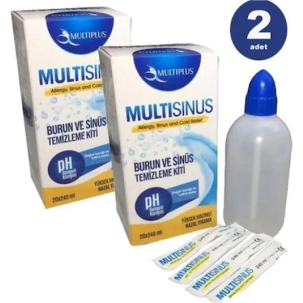 MultiSinüs Rinse Burun ve Sinüs Temizleme Kiti x 2 Adet ürün görseli 1
